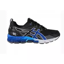 Tênis Asics Gel-quantum 180 6 Preto E Azul Masculino-corrida