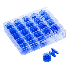 Carretes Plasticos Azul Caja+25unid Original Para Maq Janome