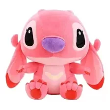 Peluche Mono Angel De Lilo & Stitch, Muñeco De Felpa 50 Cm Color Rosado