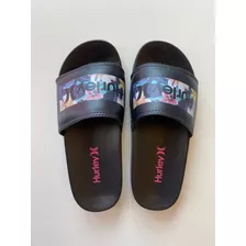 Sandália Slide Hurley Cabana Box Preto