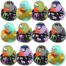 2 Inch Zombie Rubber Duckies For Kids, Pack Of 12, Vari...