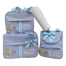 Kit Bolsas Saída Maternidade Personalizada Menino Menina 