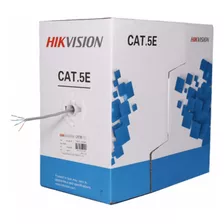 Bobina Cableutp 100 Metros Cat5e 100% Cobre Hikvision Indoor