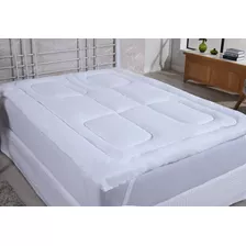 Pillowtop Cama Casal Box Queen Com Enchimento Macio Silicone Cor Branco Desenho Do Tecido Manta Silicone Extra Macia