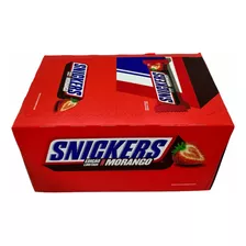 Chocolate Snickers Sabor Morango Contém 20 Unidades De 42g