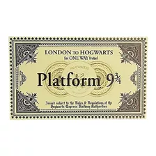 Boleto Ticket Tren Harry Potter Plataforma 9 3/4 Replica!