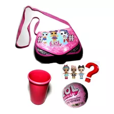 Kit Lol Bolinha C/ Boneca Surpresa Bolsa Bola Copo Rosa Top