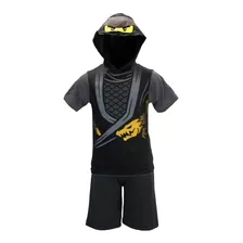 Disfraz De Ninjago De Lego Color Negro Para Niños Talla 8