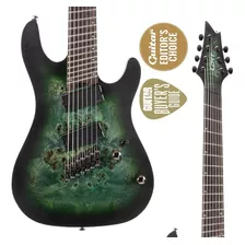 Guitarra Elétrica Cort Kx507 De Mogno Star Dust Green Com Diapasão De Ébano