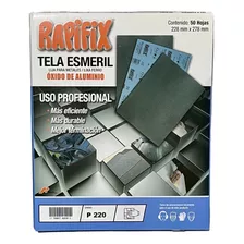 Lija Tela Esmeril -metal Grano 220 Rapifix- Pack 10 Unidades