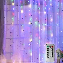 Luz De Cortina Usb 600 Leds De 3 Peças