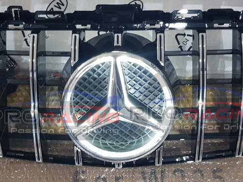 Emblema Led Iluminado Oem Premium Parrilla Mercedes Benz Foto 7