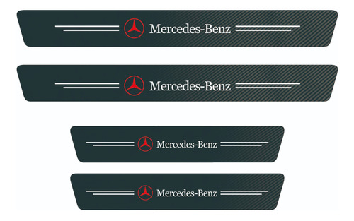 Par (2) Portaplacas Mercedes Benz