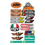 Ktm Ready To Race Kit De Stickers Con Resina Planilla Kr05