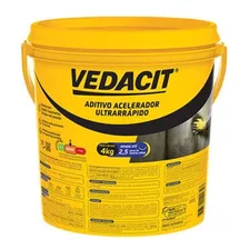 Vedacit Rapidissimo Aditivo Acelerador Ultrarrápido 4kg Cor Transparente