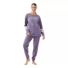 Pijama Manga Larga Algodón Térmico Seventy Mariené 2209