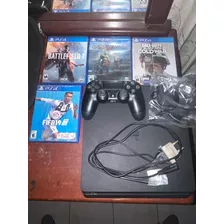 Playstation 4 Slim 1tb + 4 Juegos.