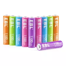 Ebl Bateras Recargables Aaa De 1100 Mah (paquete De 10 Unida