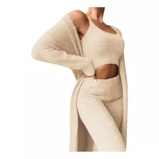 Roupa Esportiva Feminina De Pelúcia De Inverno Da Y Tops, Ca