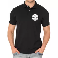 Camisa Polo Personalizada Sua Logomarca Bordado Kit 4 Pçs