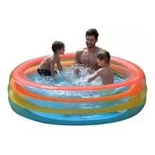 Pileta Inflable Circular 3 Anillos Verano 187 X 50 Cm 17395