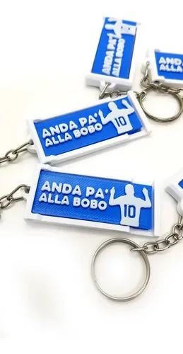 Llavero Portacelular Anda Para Alla Bobo Frase Messi X10