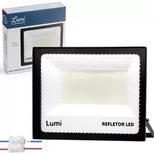 Refletor Super Ultra Led Holofote Mini Lumi 400w Bivolt Prova D'água Branco Frio