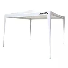 Tenda Gazebo Atrio Aço Branco Ráfia 3x3x2,45 Metros Es362