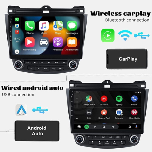 Estreo Android 10 Carplay 2 Gb For Honda Accord 2003-2007 Foto 2