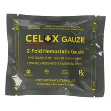 Celox Z-fold Gasa (3in X 5 (3.0 In X 4.9 Ft))