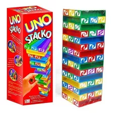 Nuevo Juego Familiar Uno Stacko Torre De Bloques De Colores