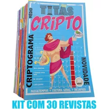 Kit 30 Revistas Cripto Passatempos Exercícios Memória Jogos