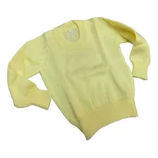 Sweater Saco Niños Bebe Tejido Pulóver Cuello Redondo 