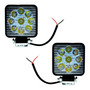 Par Faros 16 O 14 Led Mini Cuadrado Redondo 4x4  Auxiliar