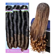 Cabelo Para Tranças Com Pontas Onduladas French Curl Premium