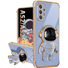 Funda Luxury Astronauta Para Galaxy A52/a52s-azul