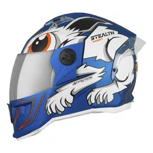 Capacete De Moto Fechado Stealth Rabbit Fosco Vis. Espelhada