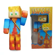 Boneco Lopers Youtuber Streamers Minecraft 35 Cm