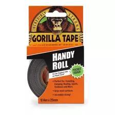 Gorilla 3044401 Tape Handy Roll, Paquete De 1, Negro