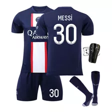 No.30 Messi No.7 Mbappe Camiseta De Fútbol Set De 4