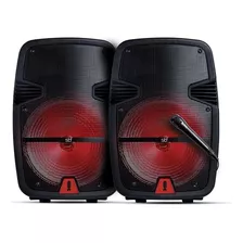 2pack Baffle Bocina Inalámbrica Stf Boom Xl 2.0 8 Pulgadas Color Negro