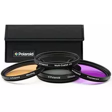 Polaroid Optics 58mm Set De Filtro De 4 Piezas (uv, Cpl,