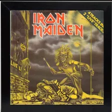 Quadro Iron Maiden Single Sanctuary Capa D Disco Lp Vinil Cd