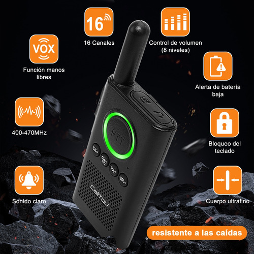 Radio Walkie Talkie Recargable De Dos Direcciones Foto 8