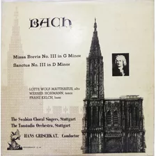 Lp Disco Bach Missa Brevis No. Iii In G Minor Santus No. Iii