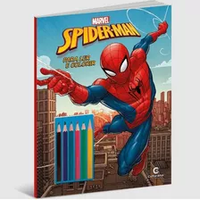 Livro Infantil Ler Colorir Com Lapis Homem Aranha Culturama