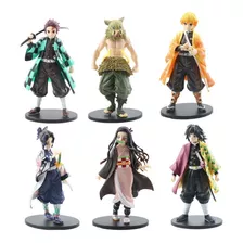 Lote De 6 Figuras Anime Demon Slayer Modelos De Juguetes