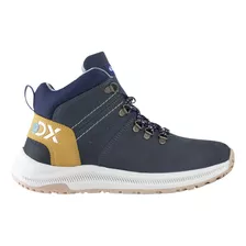 Botas Hombre Casual Discovery Moda 2442 Navy Ostion Gamuza~