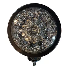 Faro Auxiliar Redondo 11 Led Metal Cromado Cosechadora Tract