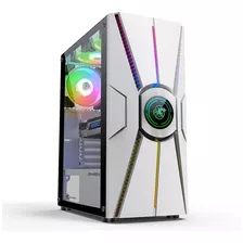 Gabinete Gamer Wahid Com Lateral De Vidro Temperado Branco